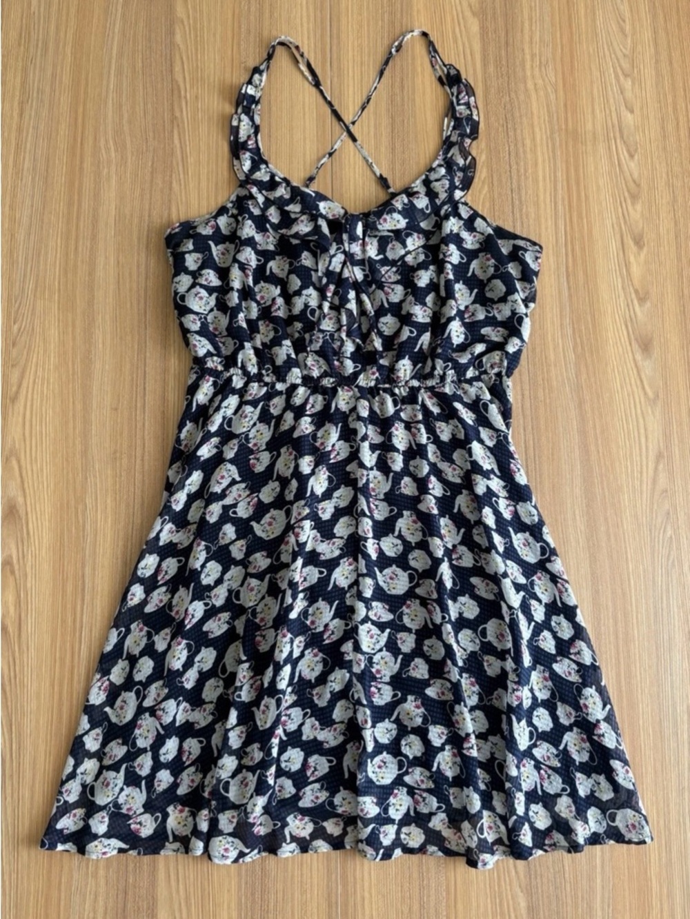 Disney Collection LC Lauren Conrad Teapot Chiffon Dress XXL Whimsical Feminine